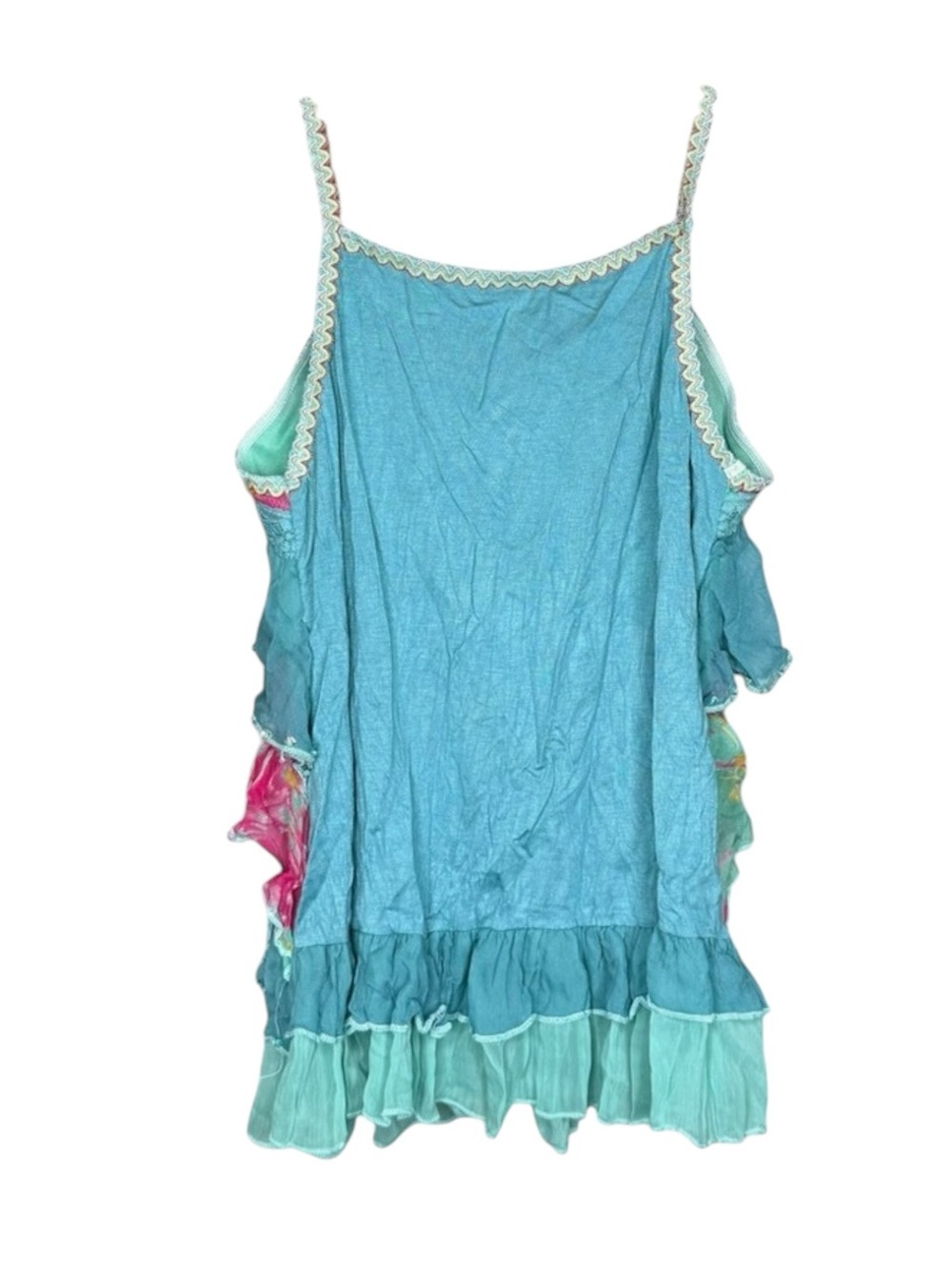 Sara Sara ❤︎︎ Sequin Lace Mermaid Shrug Waterfall Tank Set ❤︎︎ Aquamarine ❤︎︎ 10 - Picture 7 of 16